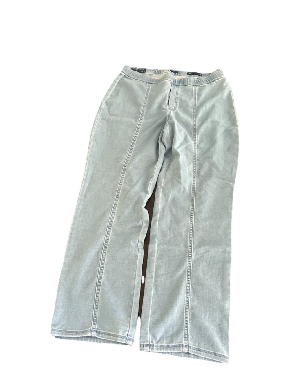 Pure Jill Jeans Womens Medium Blue Slim Leg Ankle Pull On Cropped Denim Stretch